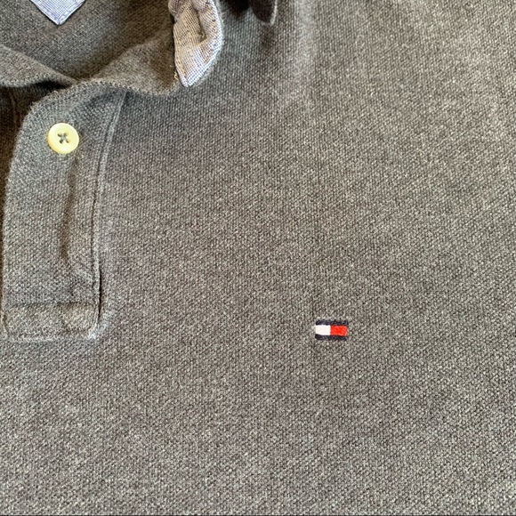 Tommy Hilfiger Polo Shirt sizeL/G grey - Picture 3 of 12